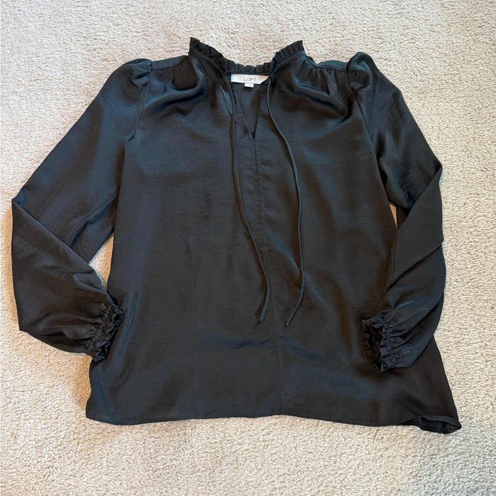 LOFT black blouse